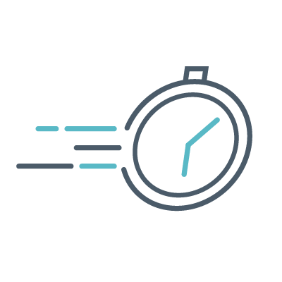 スピーディな対応のアイコン